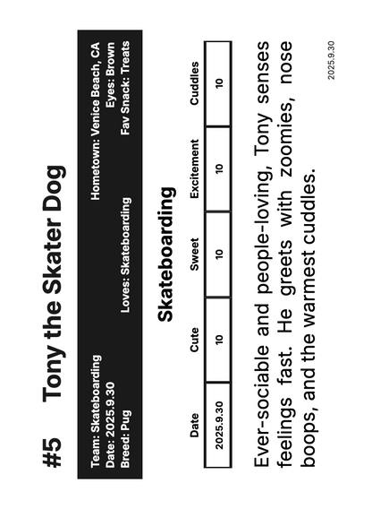 Custom Trading Card | "Retro"