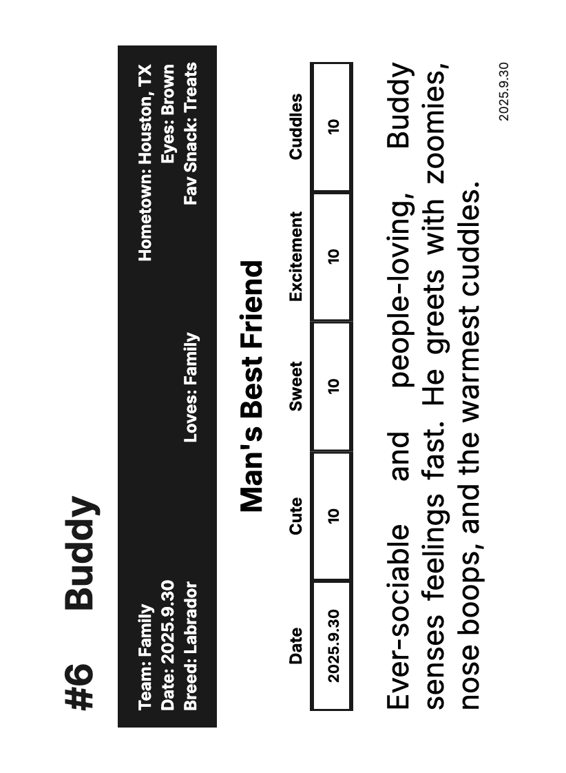 Custom Trading Card | "Legacy"