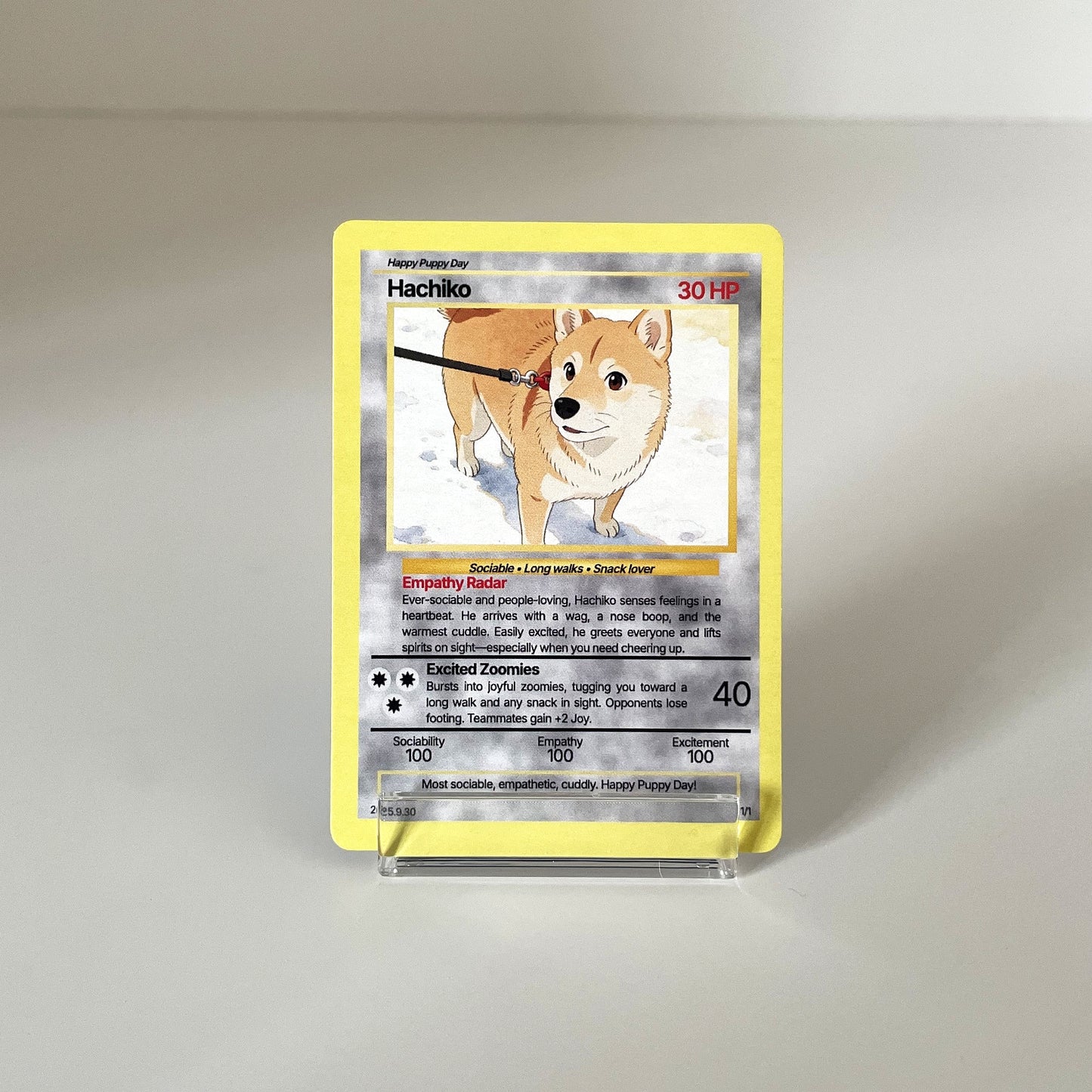 "Battle" (For Pet Lover) (Neutral) photo 2 #fp:02c0fe81c7ab5566 #kind:real #var:TCG-002-front-dog-neutral
