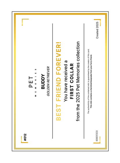 DIY Custom Relic Card | "Commemorate" (Left-Side) — 2-Card Bundle