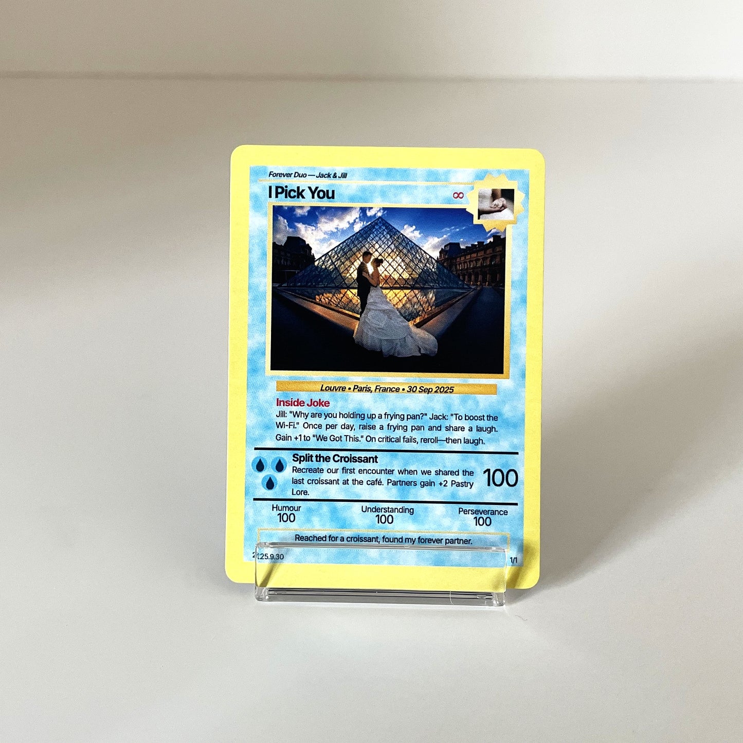 "Evolution" (For Partner) (Blue) photo 1 #fp:59efe45c27f6360d #kind:real #var:TCG-001-front-wedding-blue