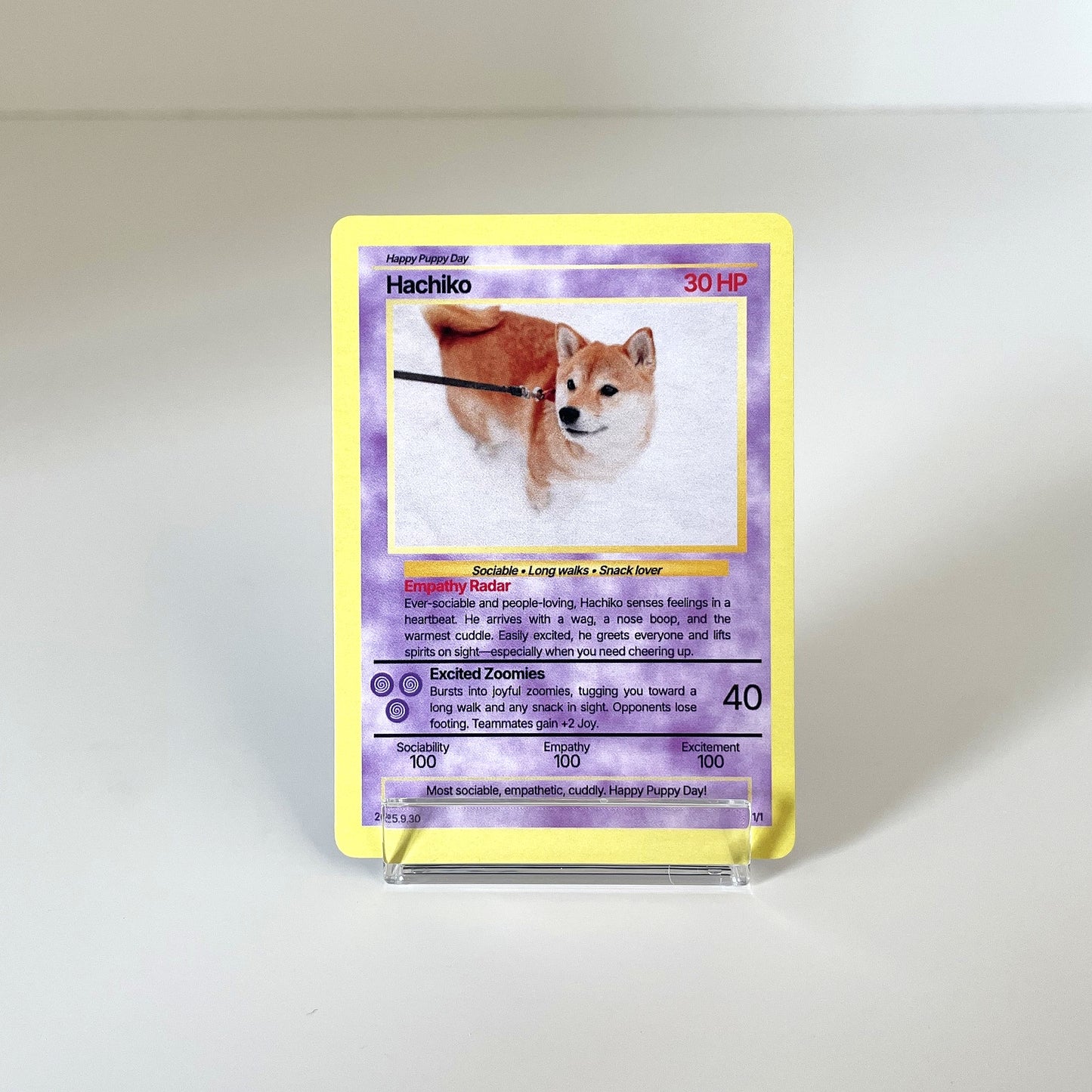 "Battle" (For Pet Lover) (Purple) photo 1 #fp:9d7653340609a5e2 #kind:real #var:TCG-002-front-dog-purple